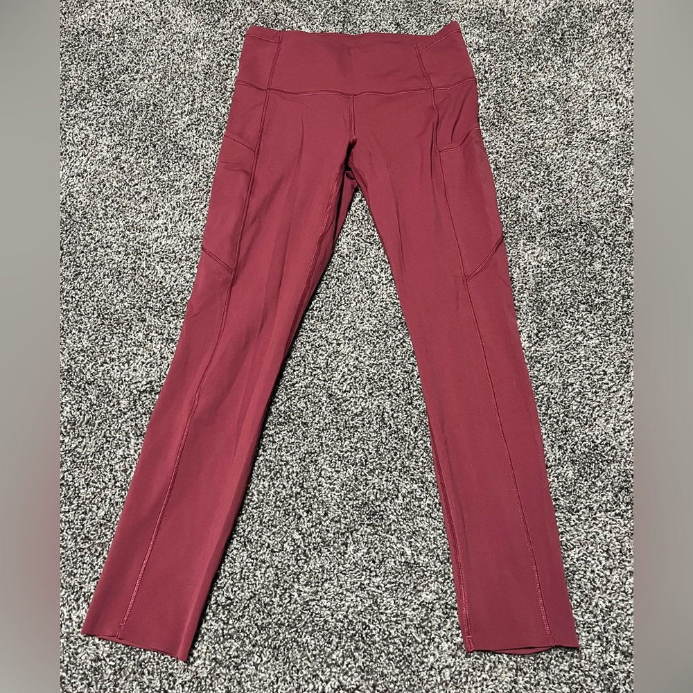 Lululemon fast and free Crop leggings size 6